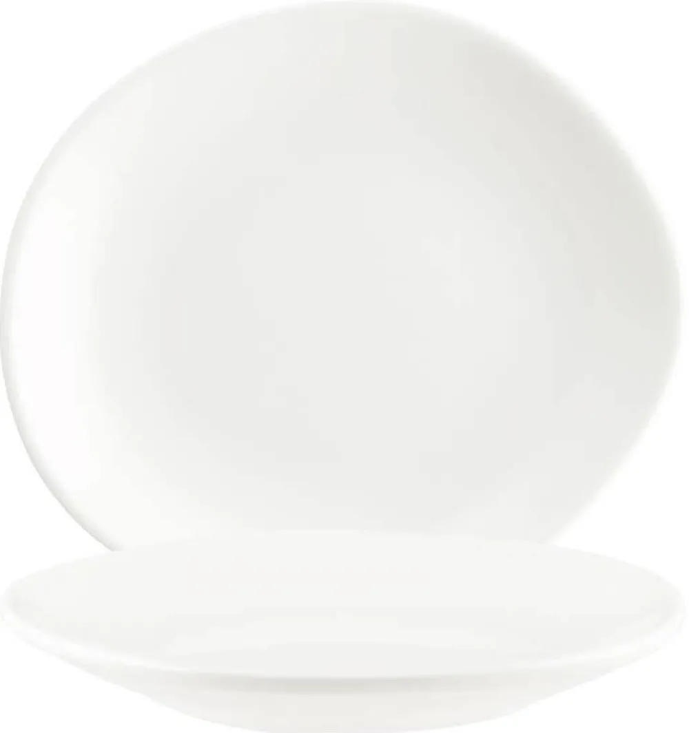 Barstuff Bonna Vago Cream Teller flach 15cm creme - 12 Stück