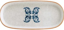 Barstuff Bonna Viento Hygge Platte tief oval 21x10cm blau - 12 Stück