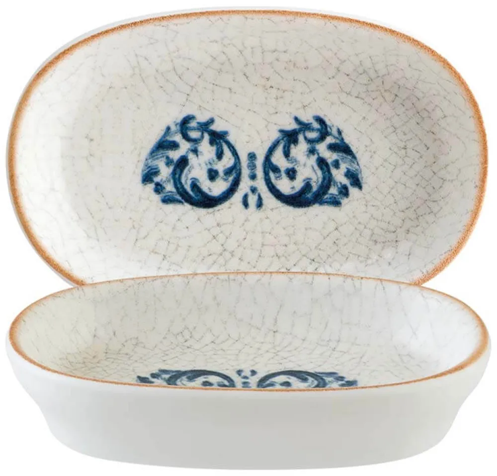 Barstuff Bonna Viento Hygge Schale oval 10x6,5cm, 6cl blau - 12 Stück