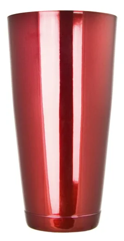 Barstuff Boston Shaker, Edelstahl, candy rot (845ml)