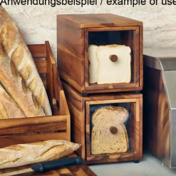 Barstuff Brotkasten Akazienholz - 17,6x32,5x19cm (GN 1/3)
