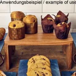 Barstuff Buffet-Erhöhung, Akazienholz - 32,5x26,5x15,3cm (GN 1/2)