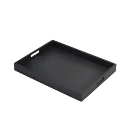 Barstuff Butler-Tablett, Akazienholz schwarz - 44x32x4,5cm