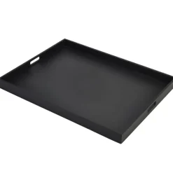 Barstuff Butler-Tablett, Akazienholz schwarz - 64x48x4,5cm
