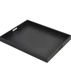 Barstuff Butler-Tablett, Akazienholz schwarz - 53,5x42,5x4,5cm
