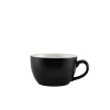 Barstuff Cappuccinotasse Porzellan matt schwarz – 250 ml (6 Stk.)