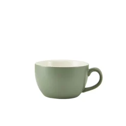 Barstuff Cappuccinotasse Porzellan matt salbeigrün – 250 ml (6 Stk.)