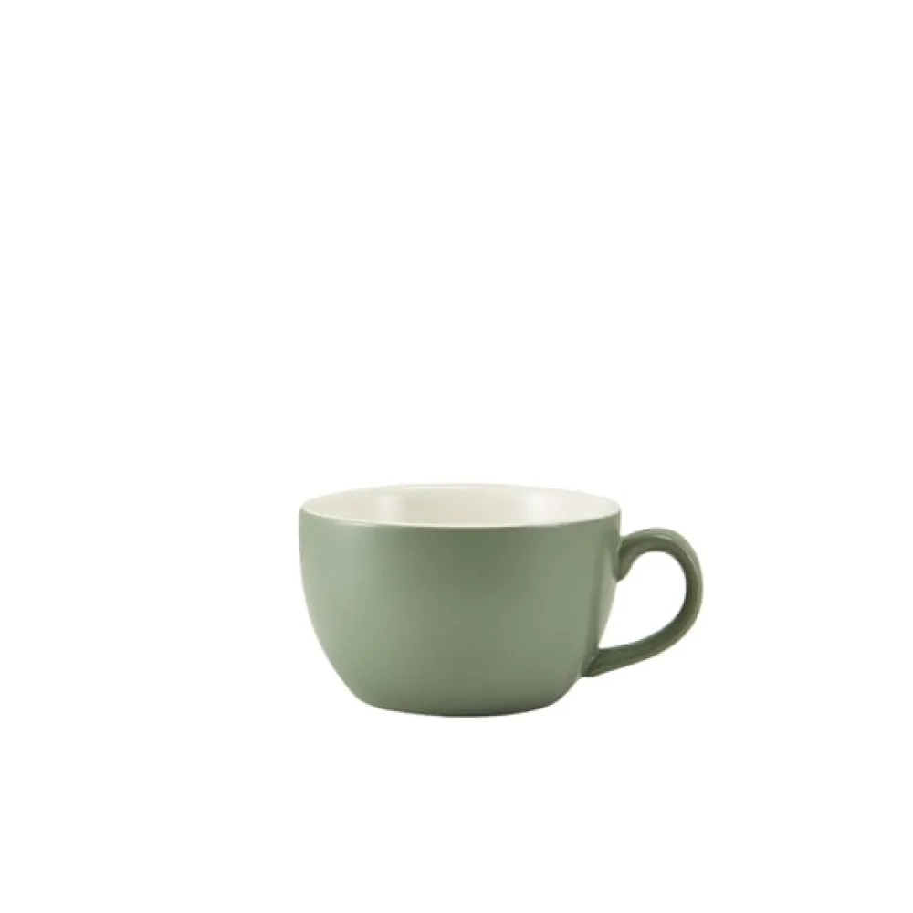 Barstuff Cappuccinotasse Porzellan matt salbeigrün – 175 ml (6 Stk.)