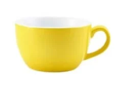Barstuff Cappuccinotasse Porzellan gelb – 250 ml (6 Stk.)