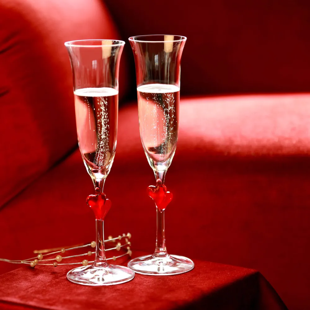 Barstuff Champagnerglas rot L'Amour, Stölzle - 175ml