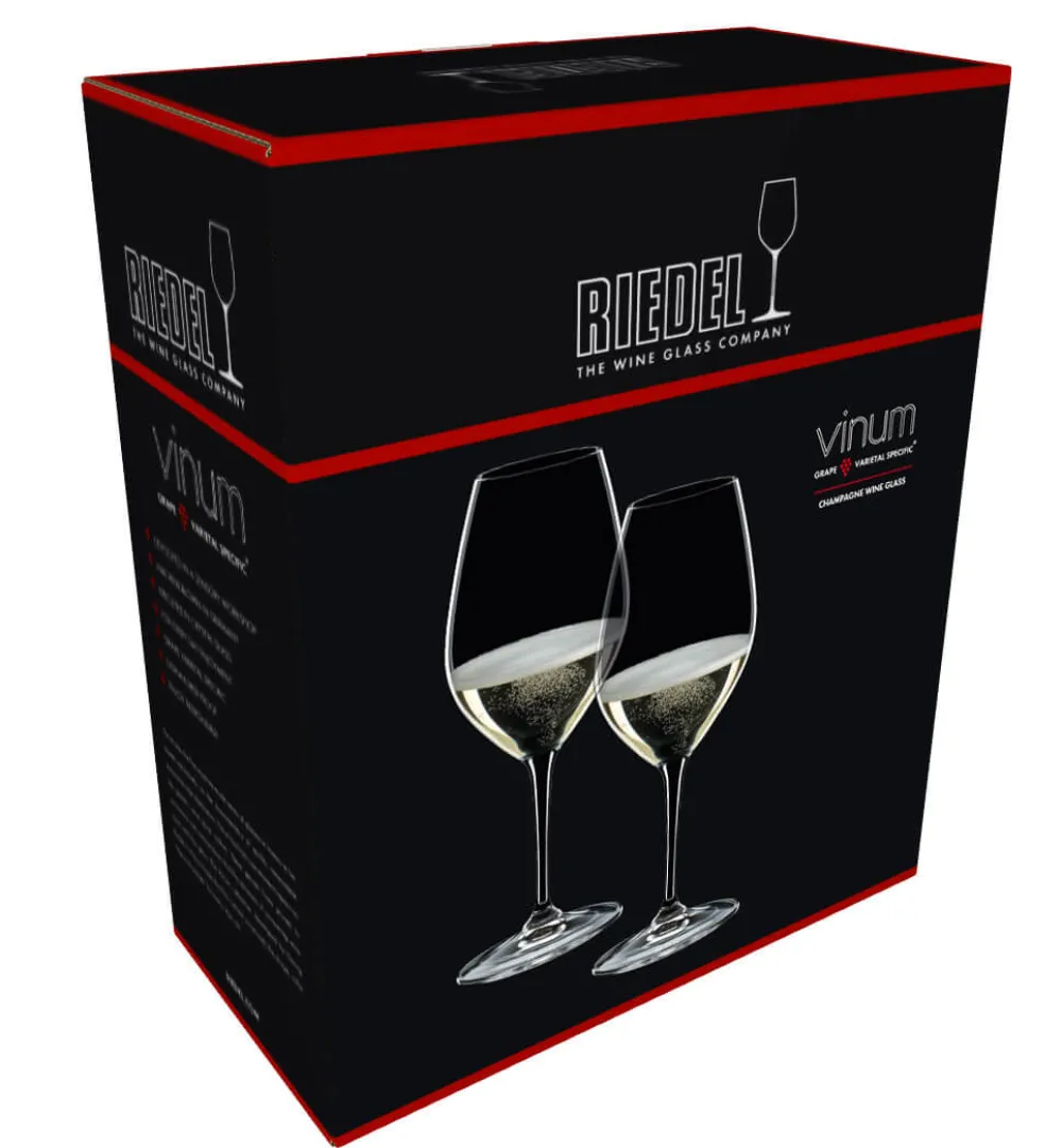Barstuff Champagner/Wein Glas Vinum, Riedel - 445ml (2 Stk.)