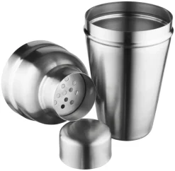 Barstuff Cocktail Shaker, BAR AID, mattierter Edelstahl, dreiteilig (500ml)