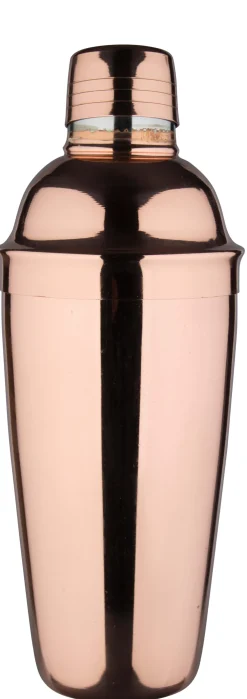 Barstuff Cocktail Shaker, Edelstahl kupferfarben, dreiteilig, 700ml - B-Ware