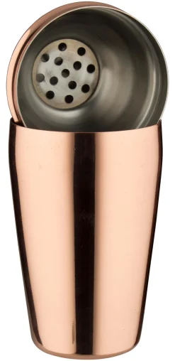 Barstuff Cocktail Shaker, Edelstahl kupferfarben, poliert, dreiteilig - 500ml