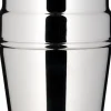 Barstuff Cocktail Shaker, Edelstahl glänzend, dreiteilig (500ml)