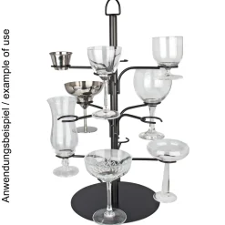 Barstuff Cocktailbaum für 12 Gläser - schwarz