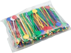 Barstuff Cocktailrührer Disk, bunt - 18,0cm (250Stk.)