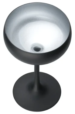 Barstuff Cocktailschale, matt schwarz/silber, Elements Stölzle - 230ml