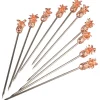 Barstuff Cocktailspieße Ananas, Metall kupferfarben - 11,6cm (10 Stk.)