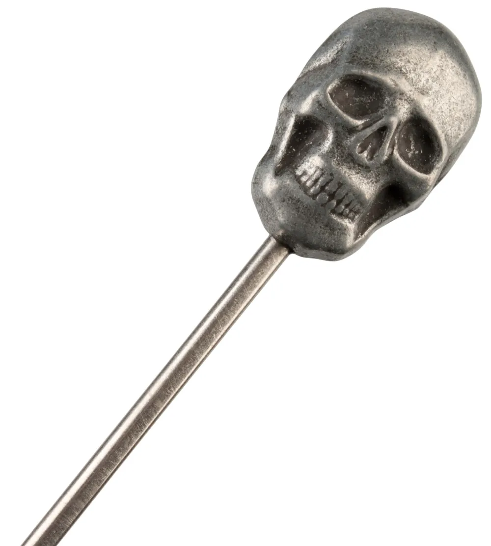 Barstuff Cocktailspieße Skull, Metall - 11,3cm (10 Stk.)