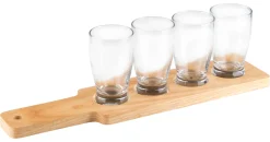 Barstuff Craft Beer Tasting-Set mit Paddel - 4 x 144ml