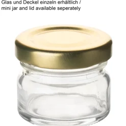 Barstuff Deckel für Miniglas, TO 43 - goldfarben