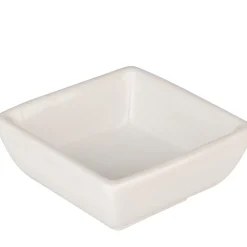 Barstuff Dipschale eckig, Porzellan, weiß - 7x7x4cm
