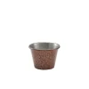 Barstuff Dipschale, Edelstahl gehämmert, vintage kupferfarben - 5,7x4cm (24 Stk.)