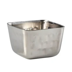 Barstuff Dipschale, Edelstahl, rechteckig, gehämmert - 71ml (12 Stk.)
