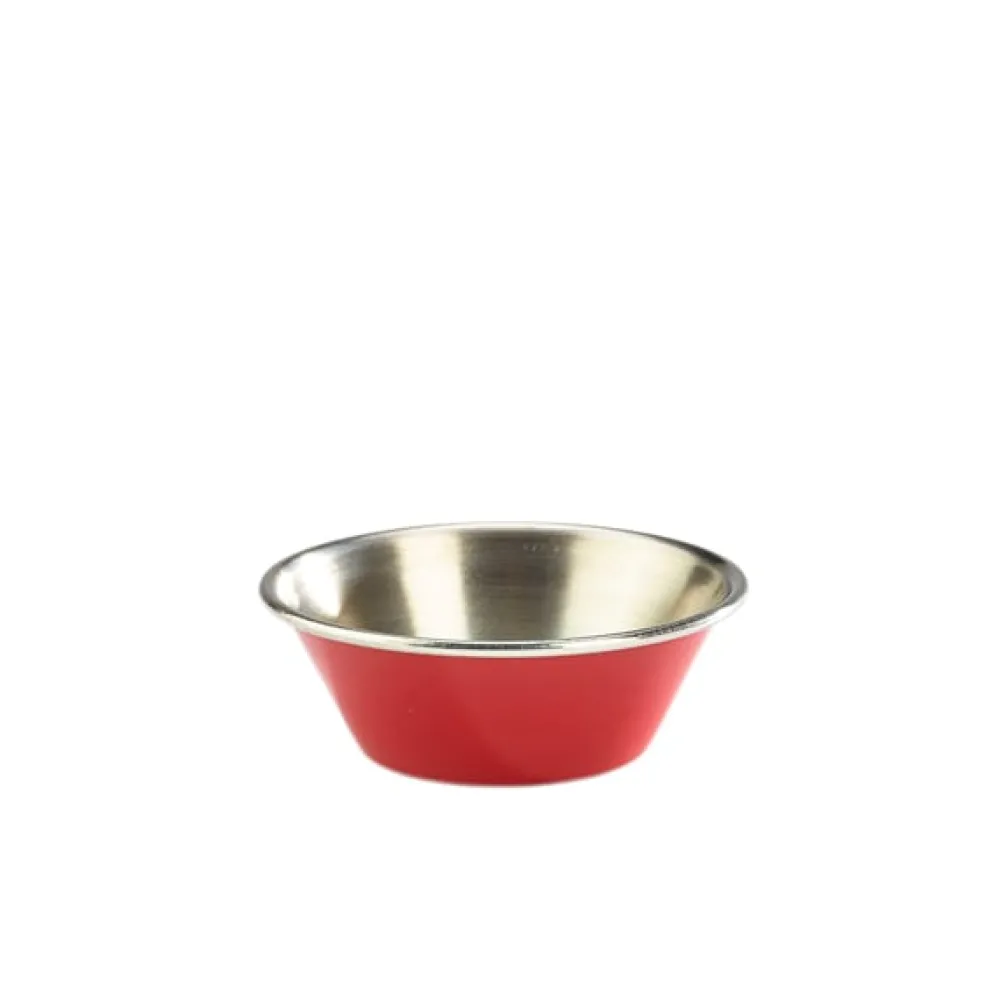 Barstuff Dipschale, Edelstahl, rot - 43ml (24 Stk.)