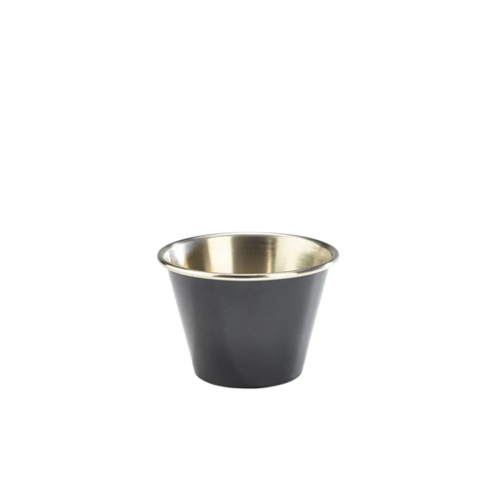 Barstuff Dipschale, Edelstahl, schwarz - 71ml (24 Stk.)