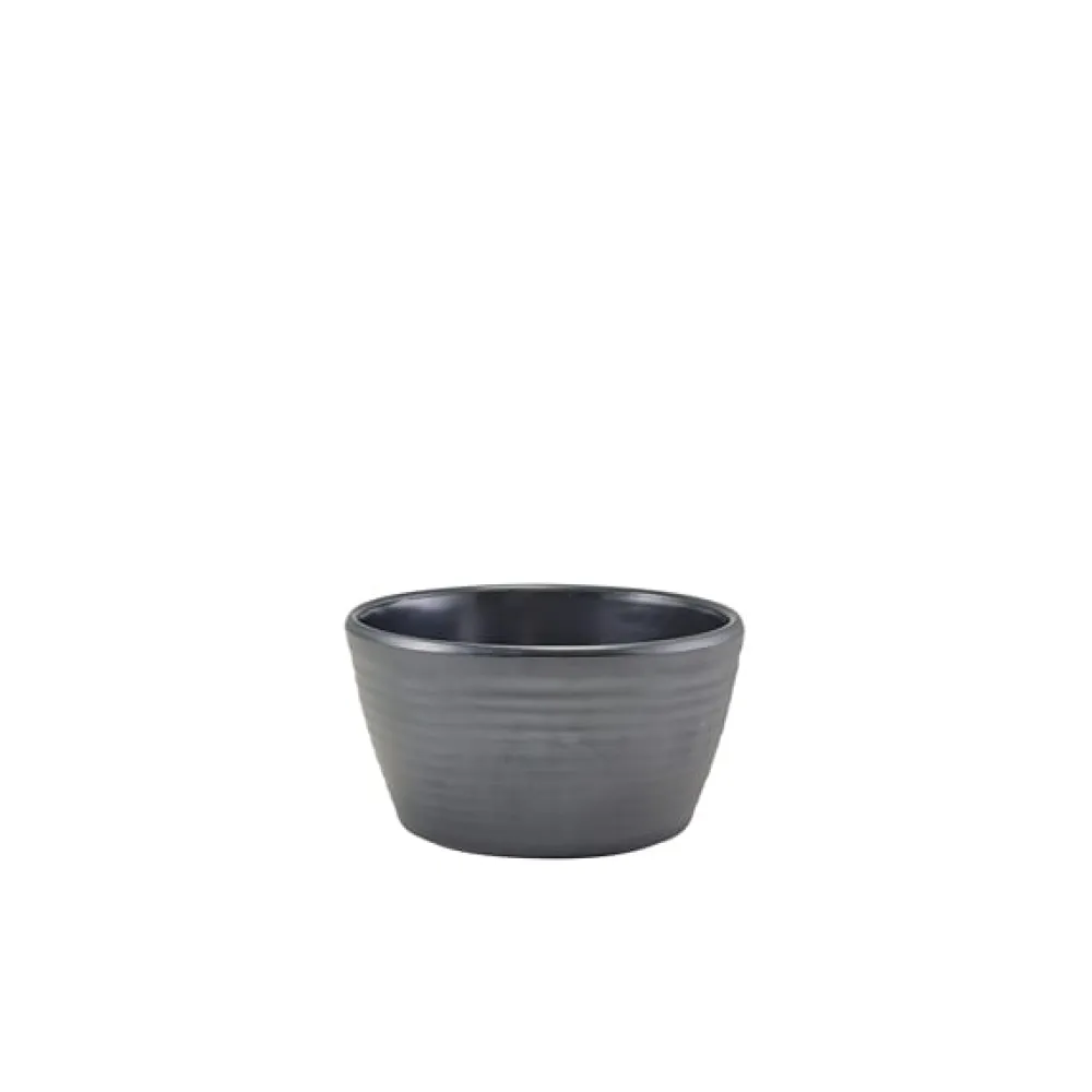 Barstuff Dipschale Ripple, Melamin mattschwarz - 113ml (24 Stk.)