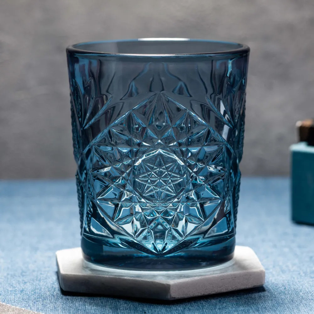 Barstuff D.O.F. Glas Hobstar blau, Libbey - 355ml