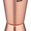 Barstuff Doppelmessbecher, kupferfarben, Edelstahl (2/4cl)