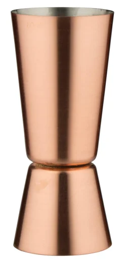 Barstuff Doppelmessbecher, kupferfarben - Edelstahl (3/6cl)