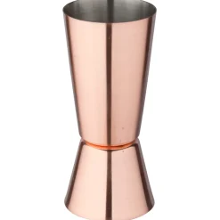 Barstuff Doppelmessbecher, kupferfarben, Edelstahl (3cl/6cl) - B-Ware