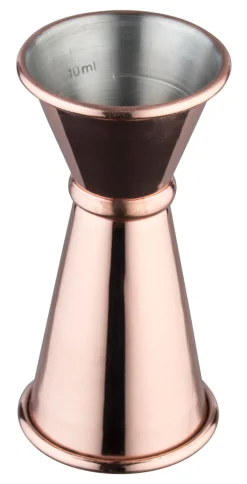 Barstuff Doppelmessbecher, kupferfarben - Edelstahl (2/4cl)