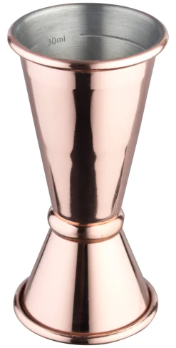 Barstuff Doppelmessbecher, kupferfarben - Edelstahl (2/4cl)