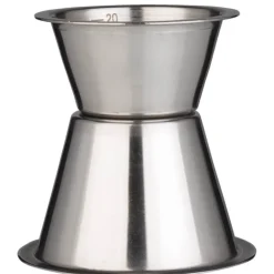 Barstuff Doppelmessbecher 20/40ml, Skalierung - Edelstahl