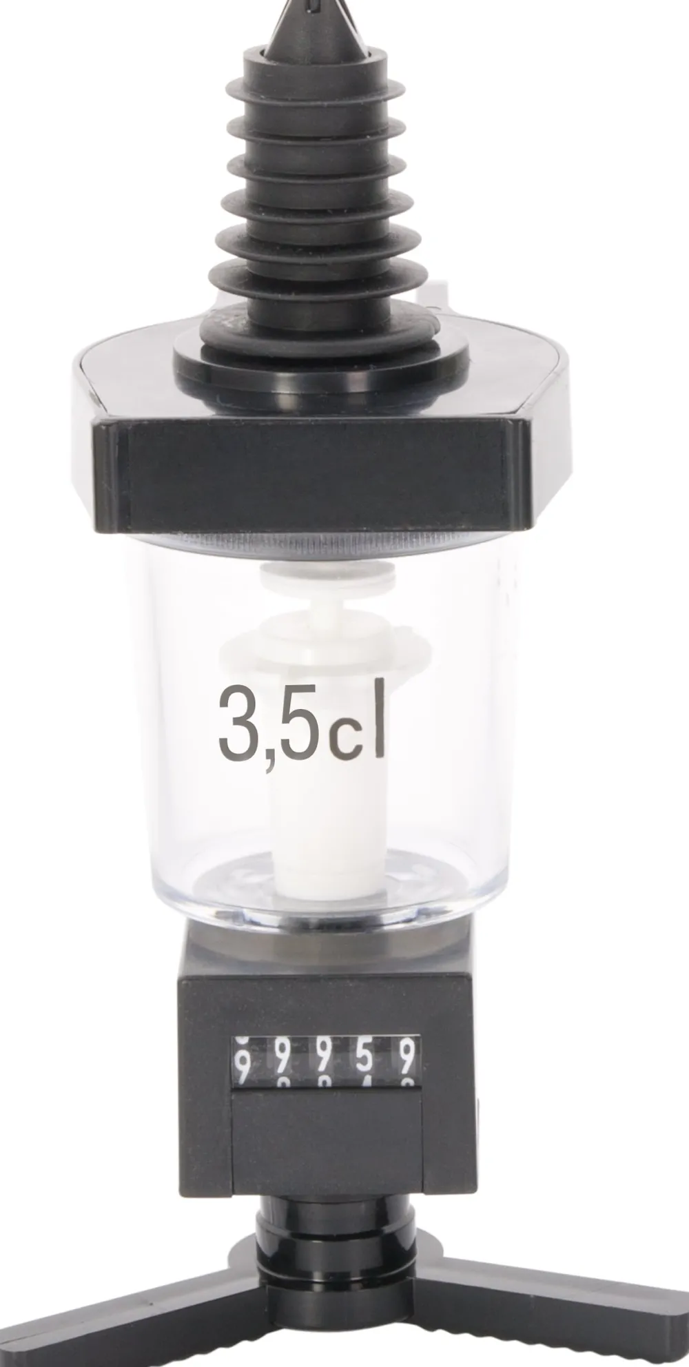 Barstuff Dosierer mit Zählwerk mittig, Kunststoff (0,7l - 1,0l) - 4cl