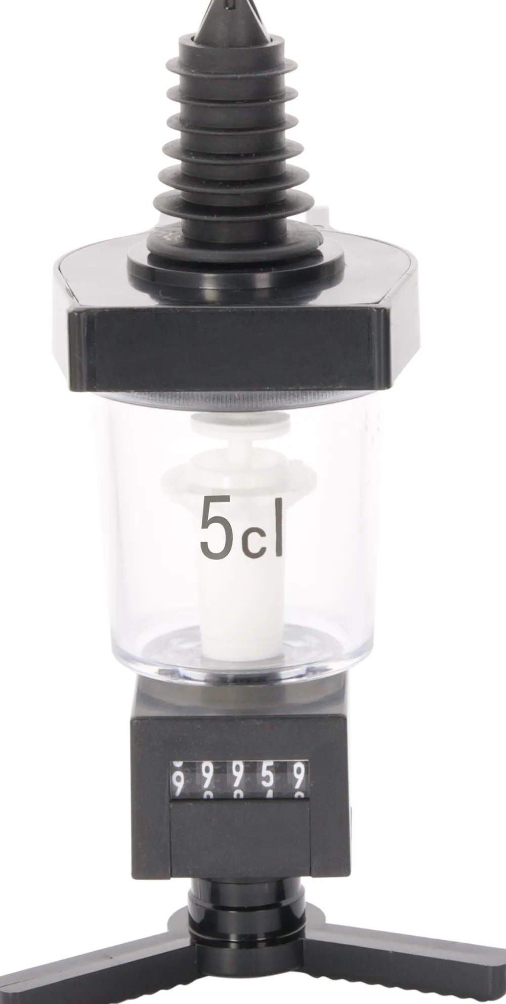 Barstuff Dosierer mit Zählwerk mittig, Kunststoff (0,7l - 1,0l) - 4cl