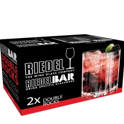 Barstuff Double Rocks Glas Drink Specific Glassware, Riedel Bar - 370ml (2 Stk.)