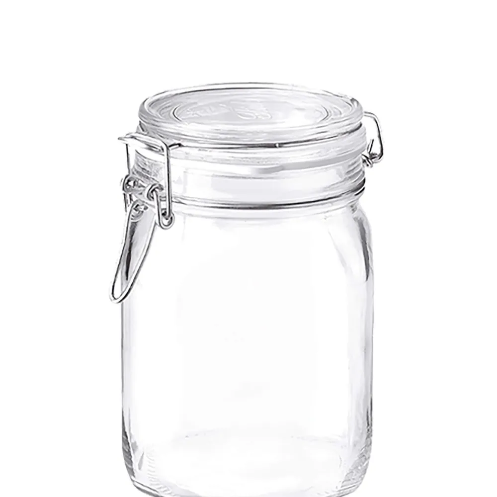 Barstuff Drahtbügelglas / Einmachglas Fido eckig - 1000ml