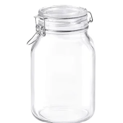 Barstuff Drahtbügelglas / Vorratsglas Fido eckig - 2000ml