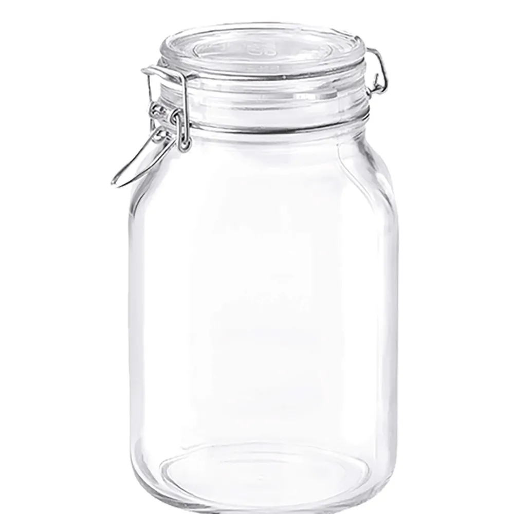 Barstuff Drahtbügelglas / Vorratsglas Fido eckig - 2000ml