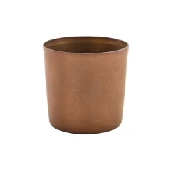 Barstuff Edelstahlbecher / Snackbecher vintage kupferfarben - 8,5x8,5cm/420ml (12 Stk.)