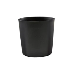Barstuff Edelstahlbecher / Snackbecher metallisch schwarz - 8,5x8,5cm/420ml (12 Stk.)