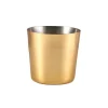 Barstuff Edelstahlbecher / Snackbecher goldfarben - 8,5x8,5cm/420ml (12 Stk.)