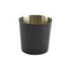 Barstuff Edelstahlbecher / Snackbecher schwarz - 8,5x8,5cm/420ml (12 Stk.)