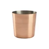 Barstuff Edelstahlbecher / Snackbecher kupferfarben - 8,5x8,5cm/420ml (12 Stk.)